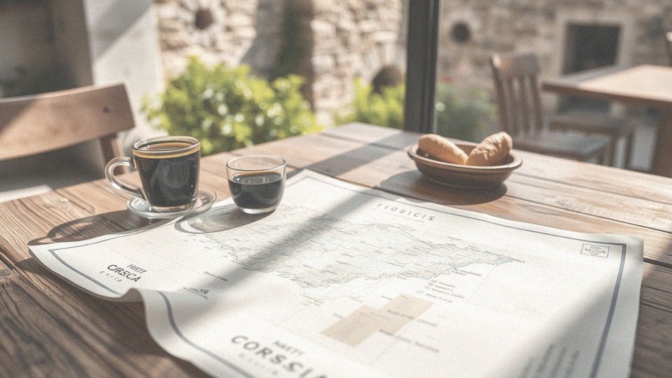 Jakie informacje kulturowe zawiera mapa Korsyki?