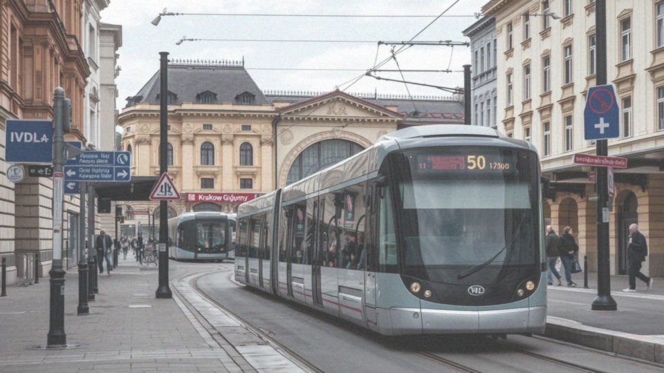 Jak dojechać z dworca w Krakowie do szpitala Jana Pawła II?